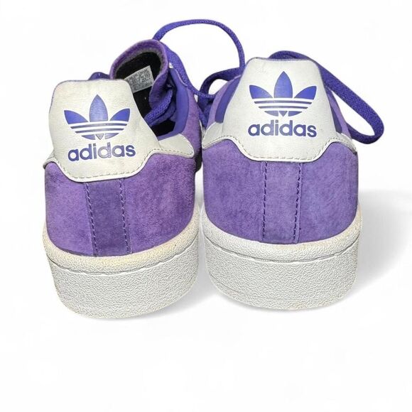 Adidas Campus Men’s Size 9 Purple Suede Low Top Sneakers Casual Retro BZ0075 - Picture 4 of 7